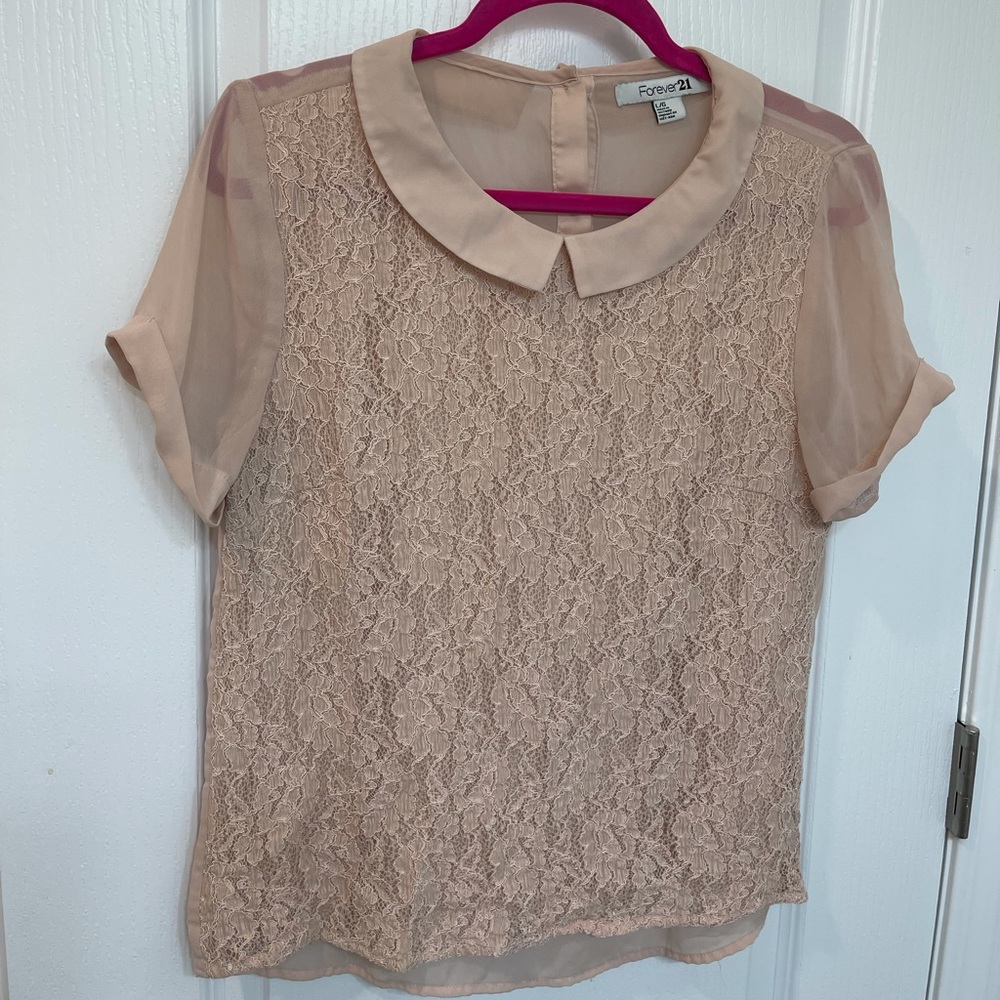 Forever 21 short sleeve blouse/top